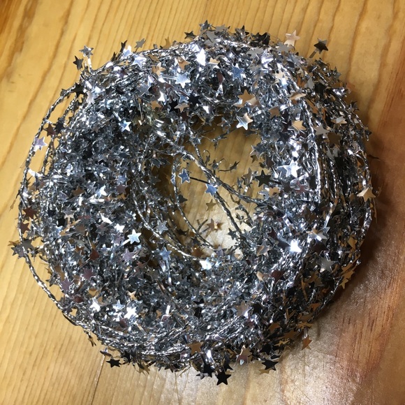 Silver Mini Star Wire Garland Shapeable Wired Decor - Picture 6 of 10